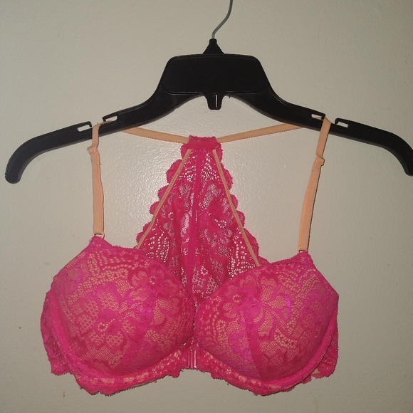 Victoria's Secret Other - 5for25$VICTORIA SECRET NEON PINK LACE PUSH UP BRA